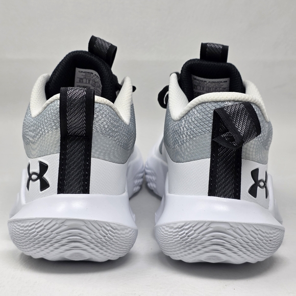 Under Armour Basketball Shoes Women's White/Gray 3025603-100 Size 8.5 Pre-owned - Picture 5 of 10